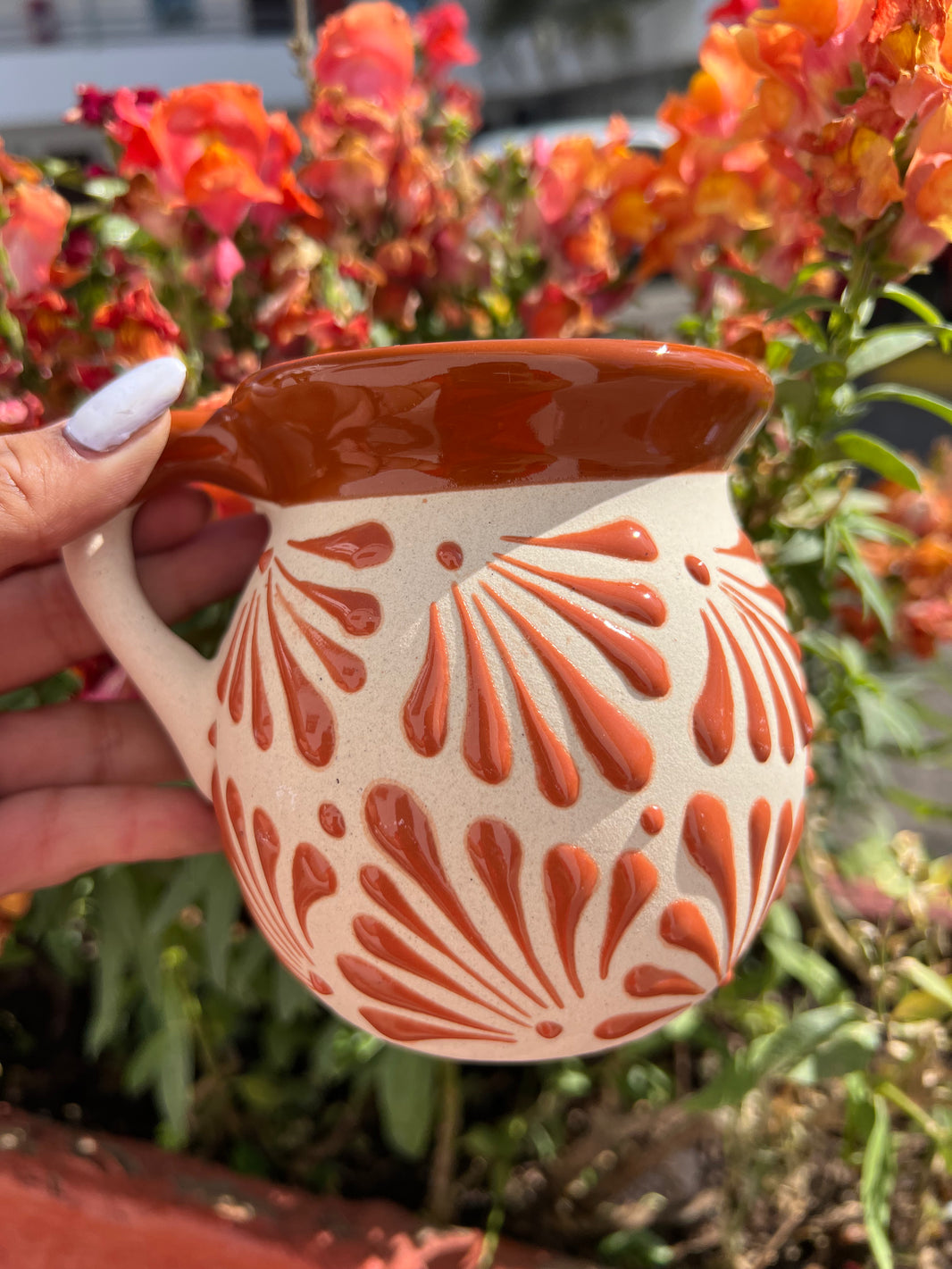 Traditional brown clay Coffee mug