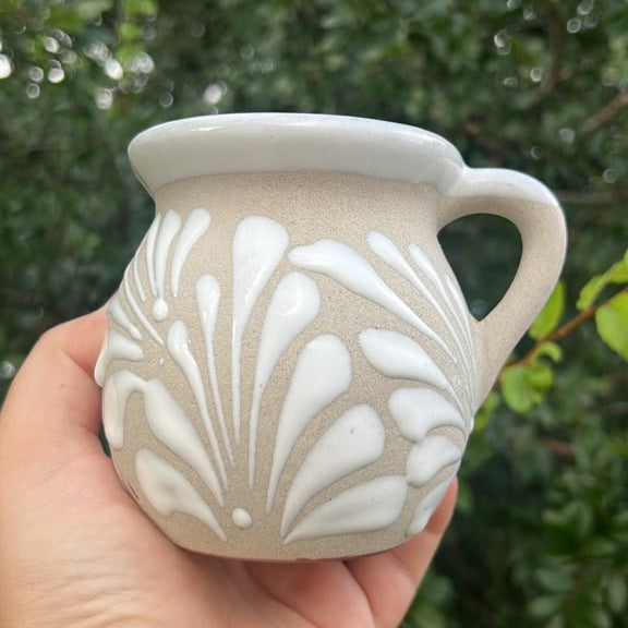 White coffee mug Taza Mexicana