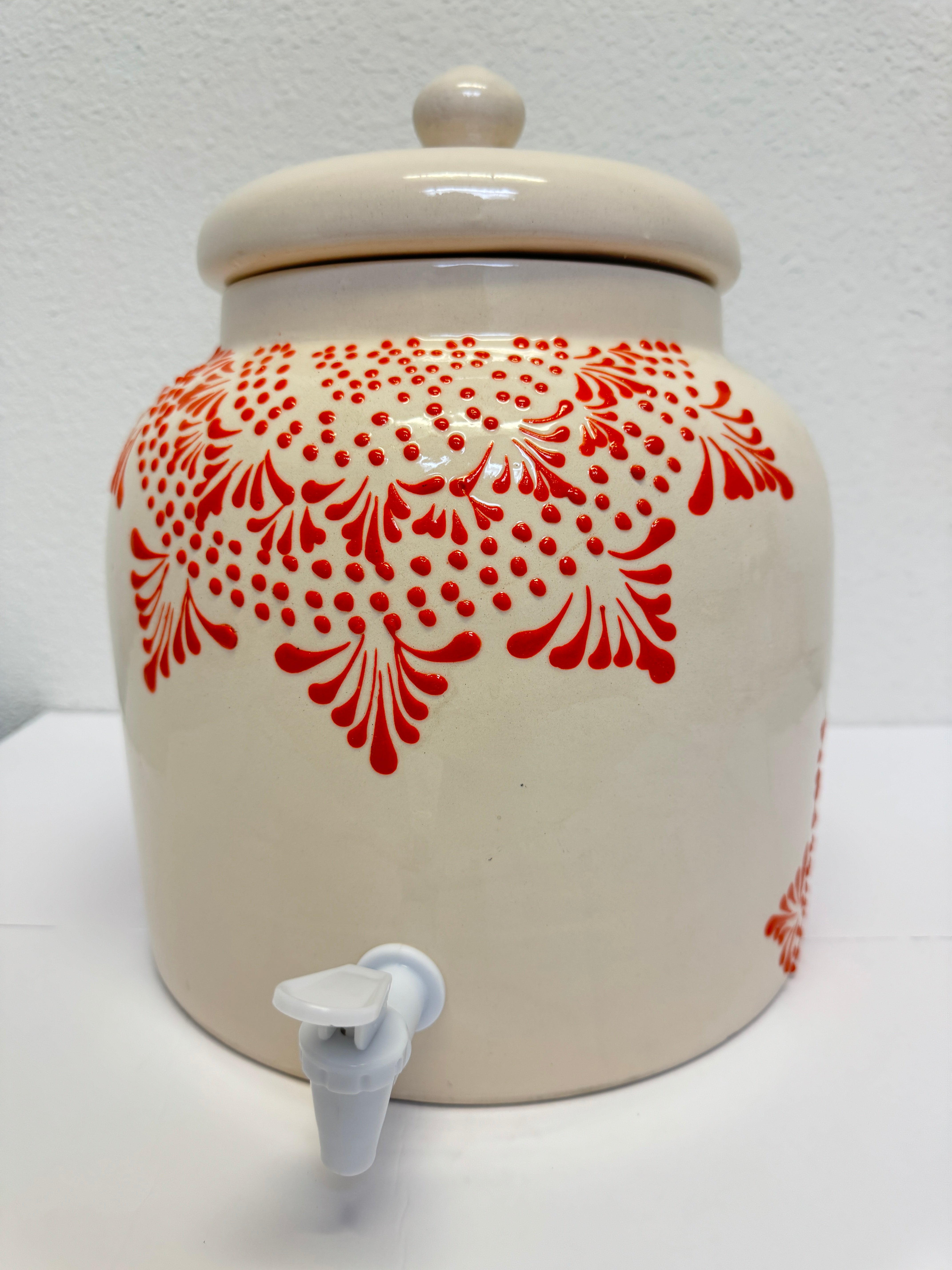 工芸品 Mexico water jug Botellon De Barro Water Jug w/ Mug 16 oz 4 qrt