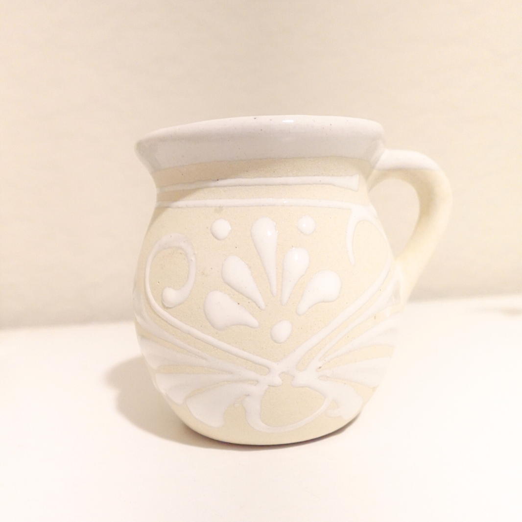 White coffee mug Taza Mexicana