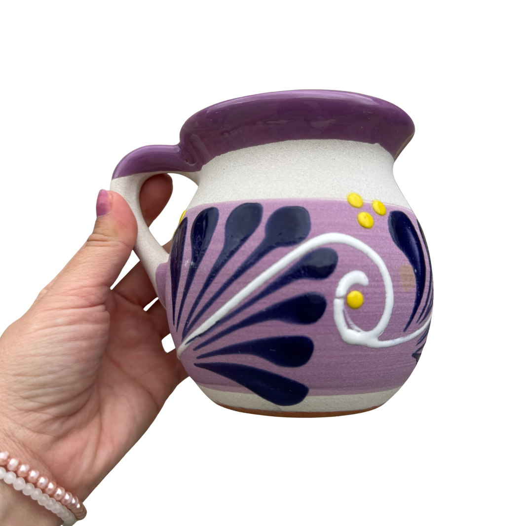 Taza mexicana Barro Clay purple