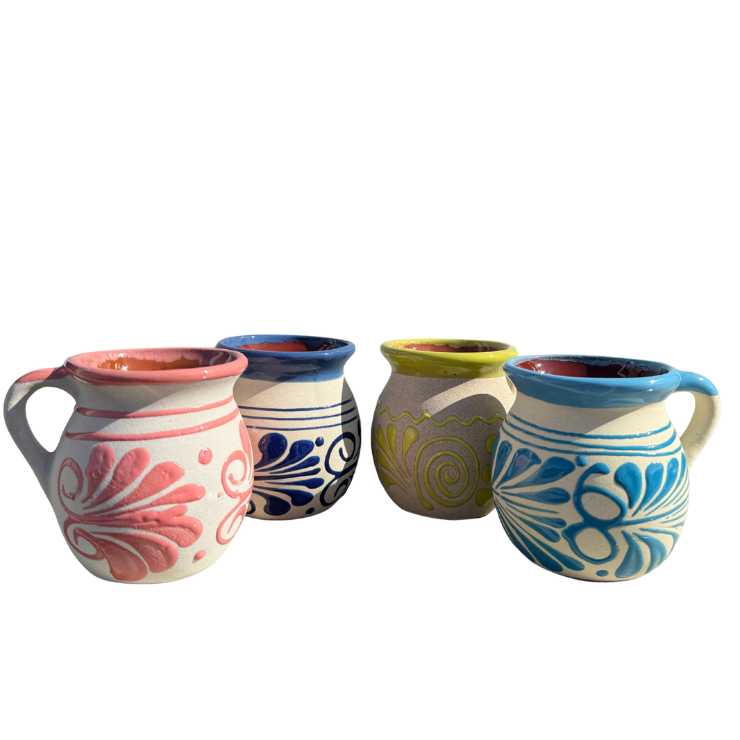Mexican coffee set 4 mug Taza cup cafe