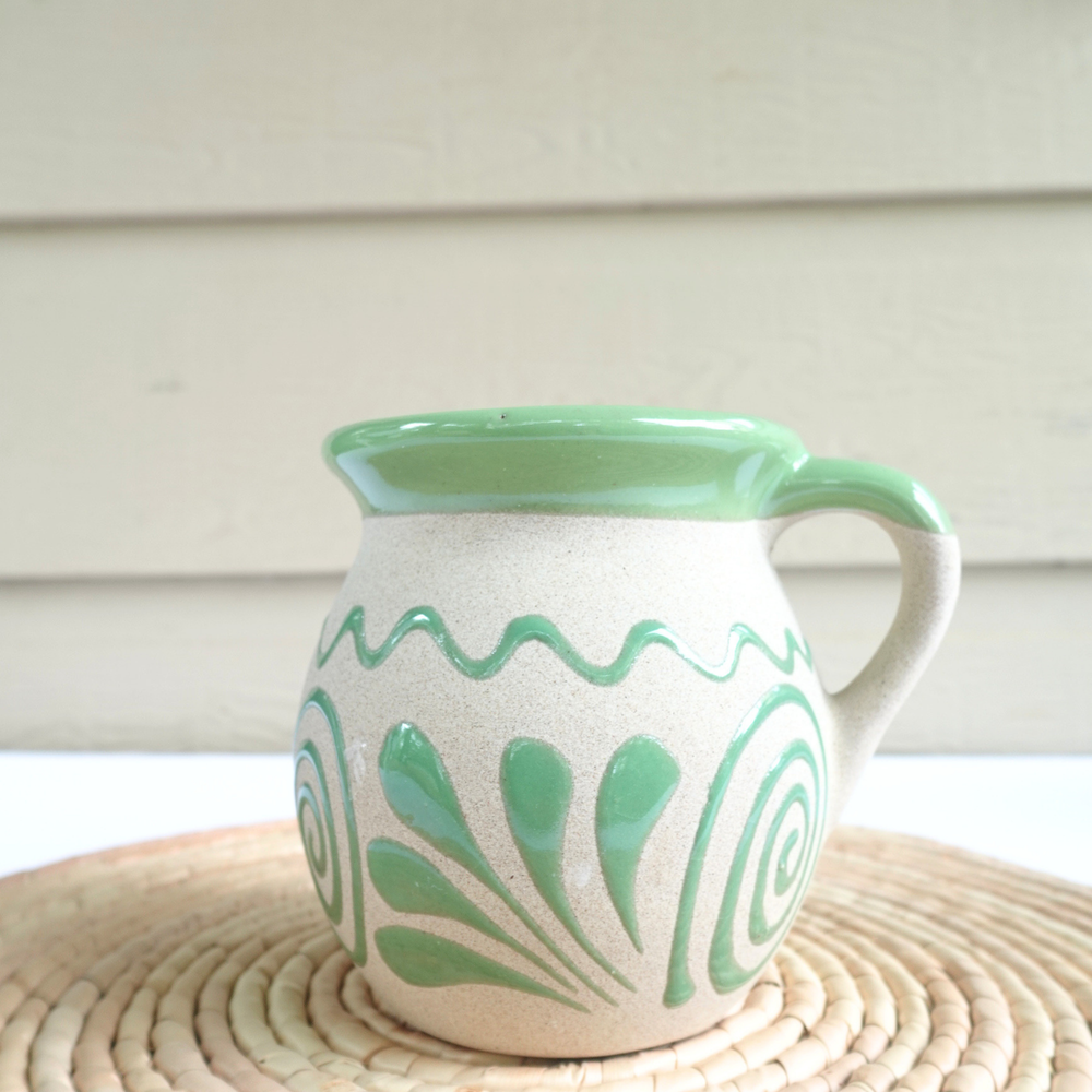3 in tall mexican coffee mug blue white Mexican coffee mug Taza mexican Jarrito