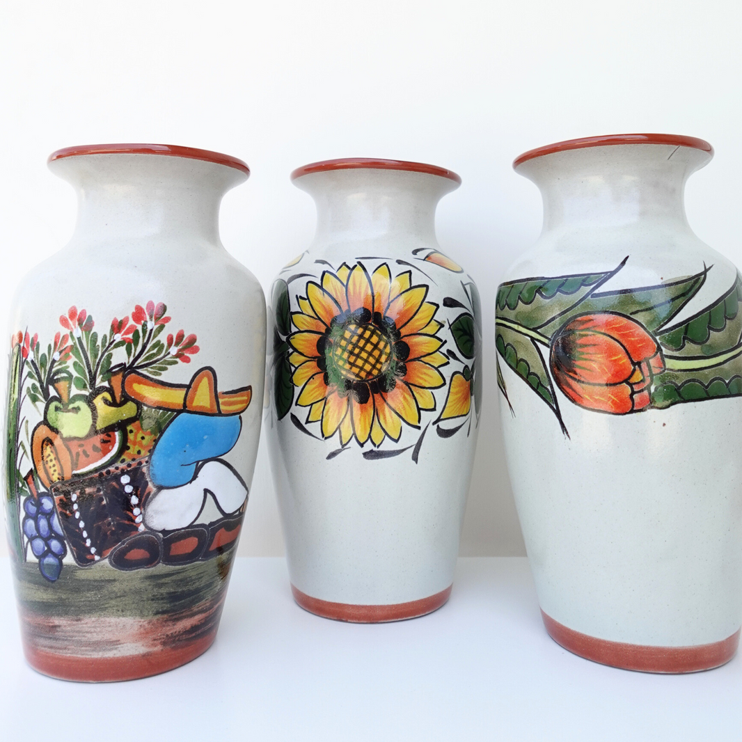 Ranchero 1 Flower Vase 1 coffee mug made in mexico
