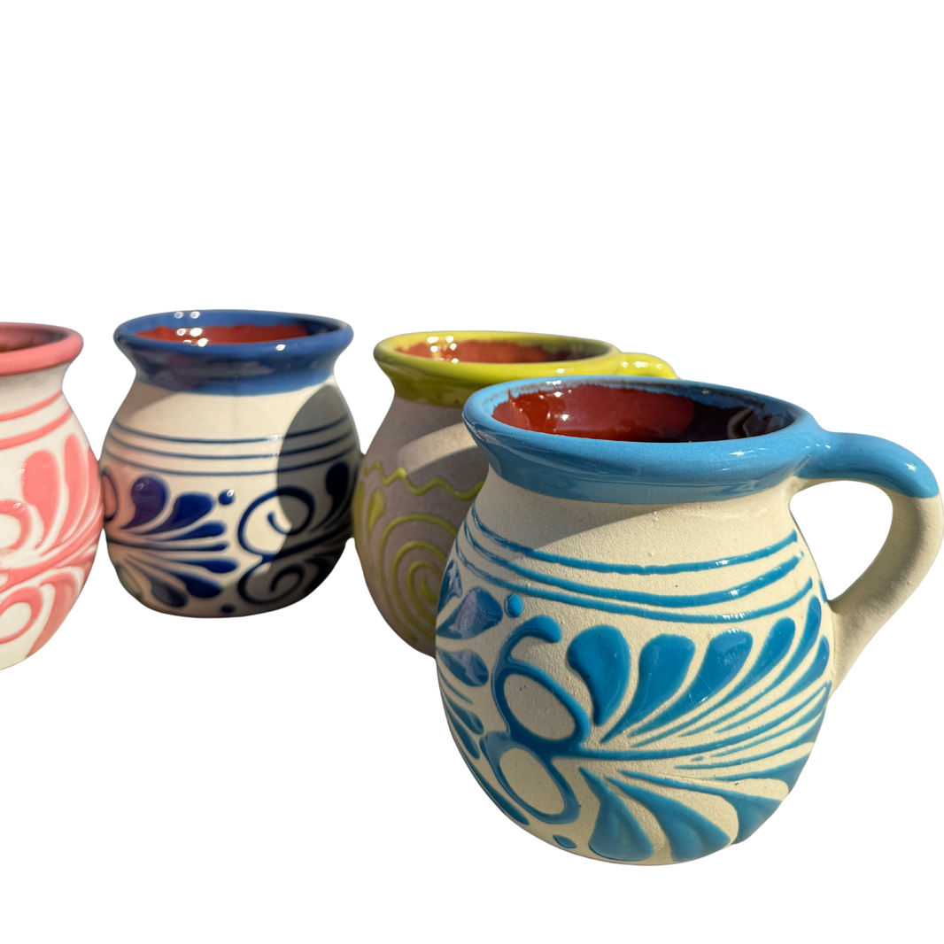 Mexican coffee set 4 mug Taza cup cafe