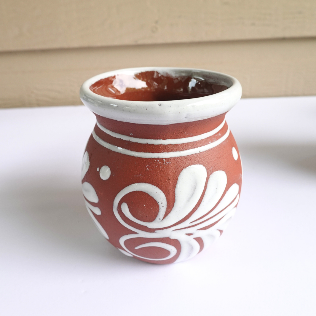 Handmade Mexican Clay Mug (Assorted Style)