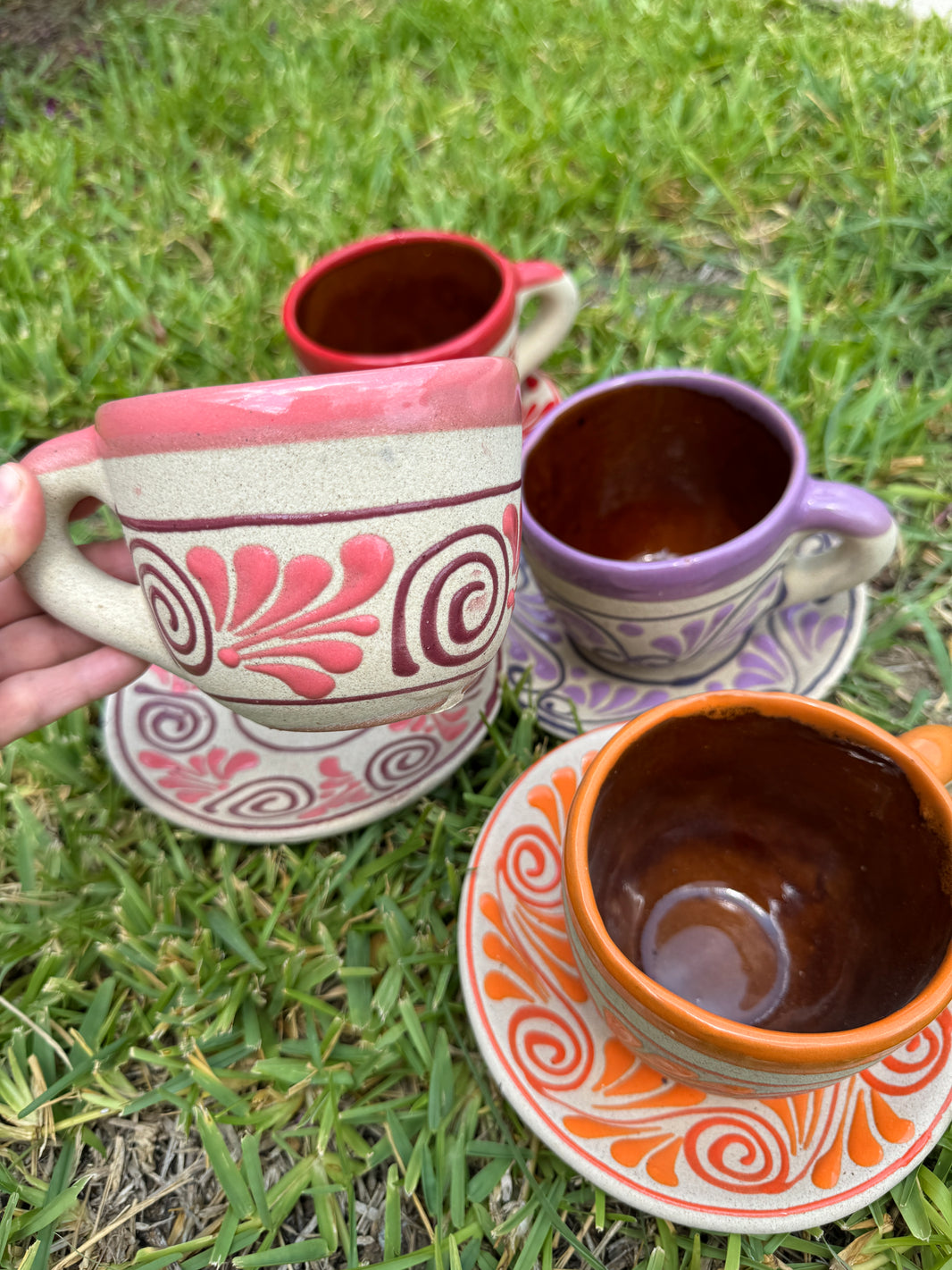 Taza mexicana Barro Clay with plate