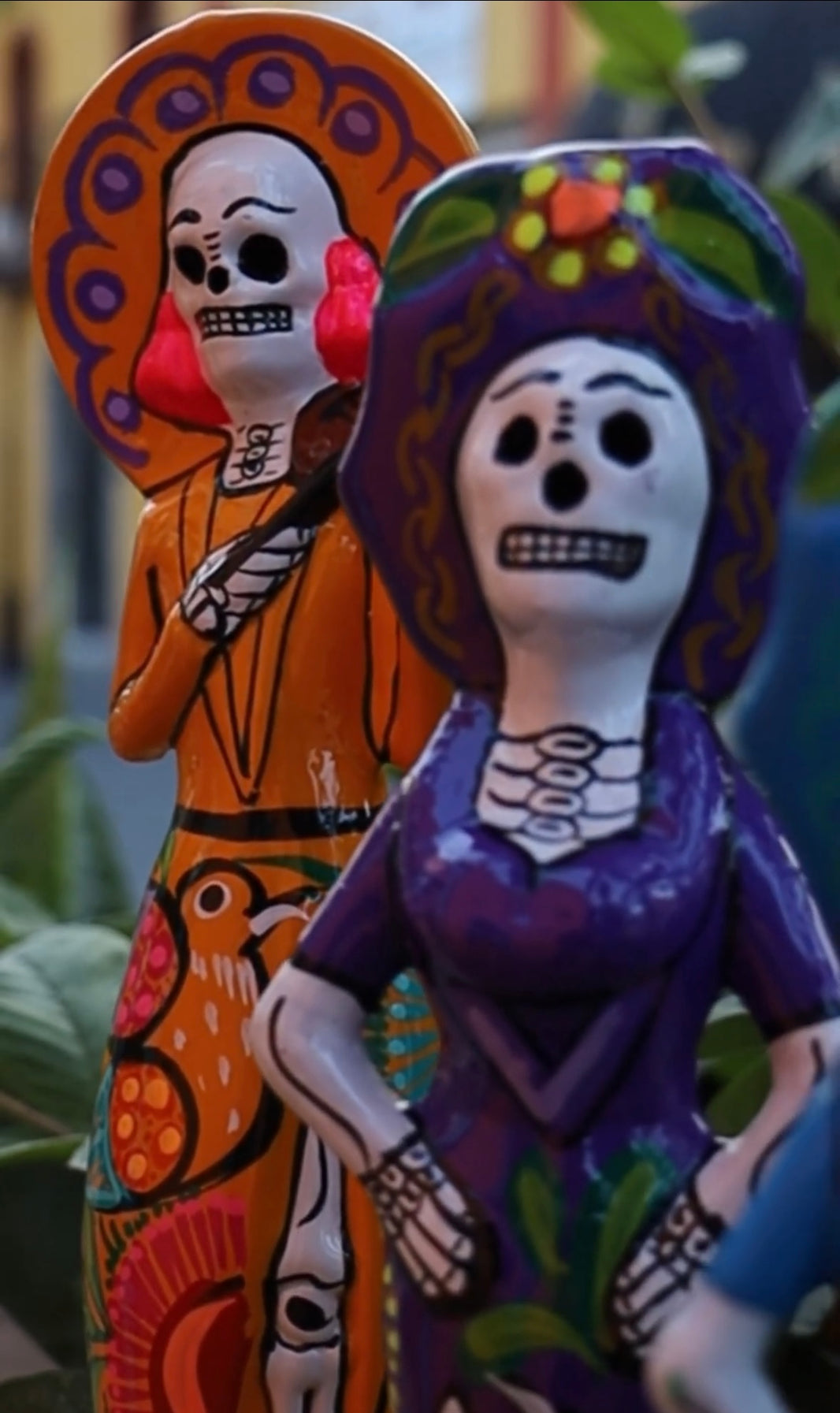 Catrina set of 3 colorful and artesanal made in mexico