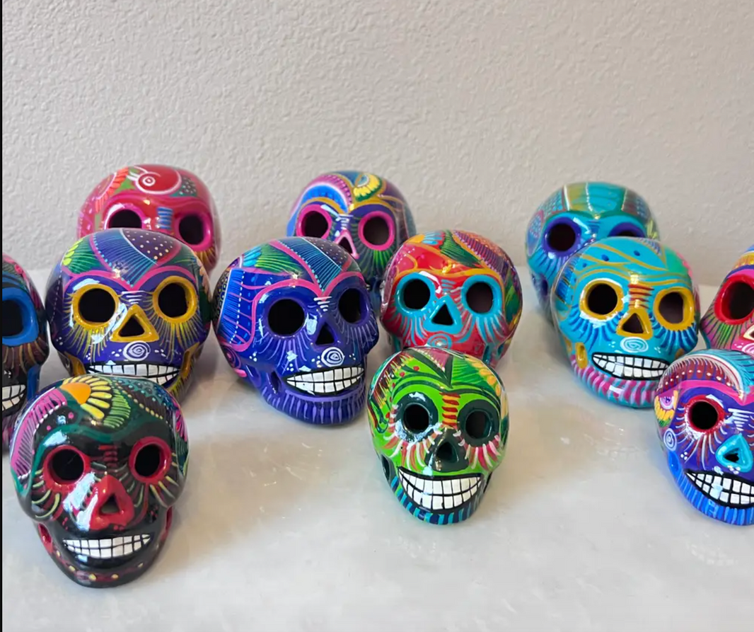 Ceramic Skulls 2 or 4 pack