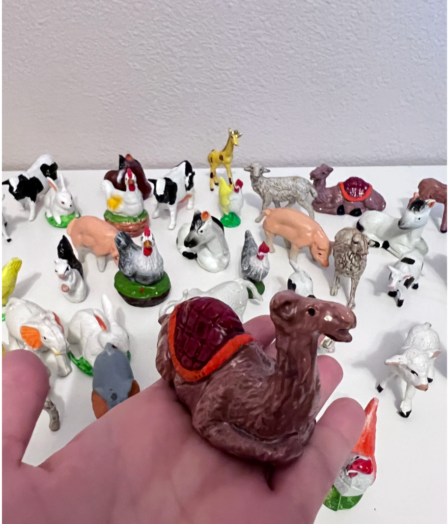 10 Mini animals for nativity scene