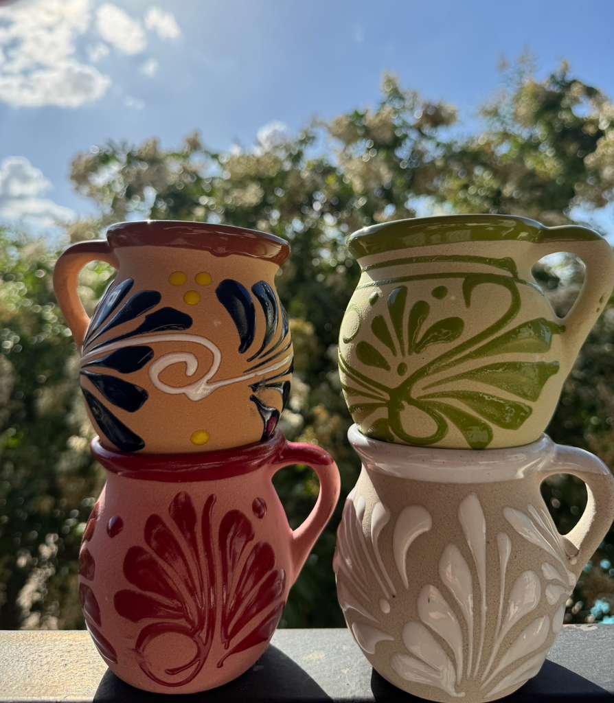 Y Si Sí? Collection | Handmade Mexican Clay Mug Set – Mexico-Inspired Colors